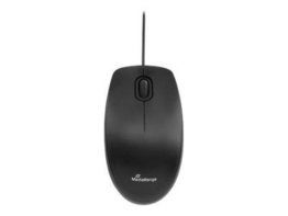 MediaRange Maus USB 2.0 3 Tasten, geräuscharm  schwarz