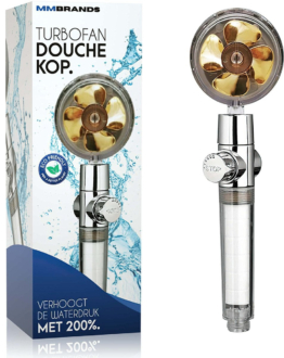 MM Brands Wassersparender Duschkopf - Hochdruck-Handbrause - Regenbrause Wassersparend