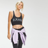 MP Damen Graffiti Grafik Training Sport-BH — Schwarz - S