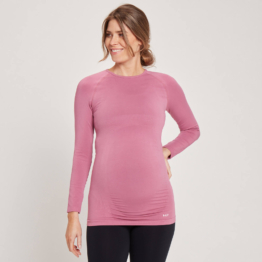 MP Women's Maternity Seamless Long Sleeve T-Shirt — Mauve - XS
