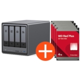 UGREEN NASync DXP4800 NAS System 4-Bay 16TB inkl. 4x WD WD40EFPX NAS HDD - 4 TB