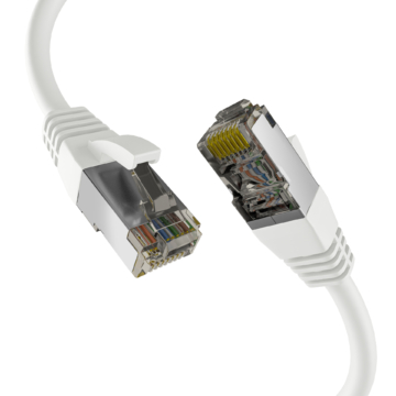 EFB CAT8.1 WEISS 1m RJ45 PATCHKABEL S/FTP PIMF