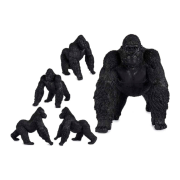Deko-Figur Gorilla Schwarz Harz (30 x 36 x 45 cm)