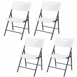 Gepolsterte Campingstuhl Lifetime Weiß 4 Stück 50 x 58 x 83 cm