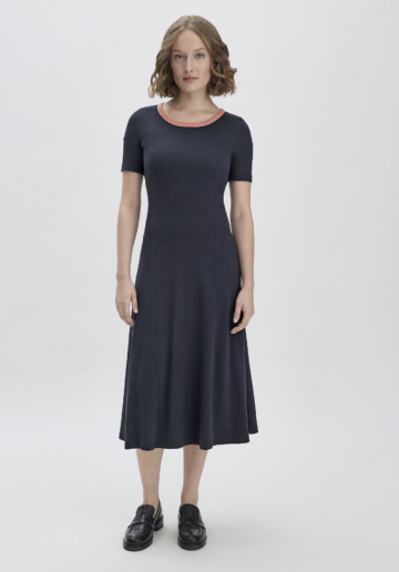 hessnatur Damen Loafer aus chromfrei gegerbtem Glatt-Leder - schwarz Größe 39