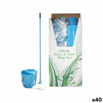 Mop and bucket set La Mopperia Blue (40 Units)