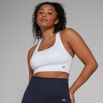 MP Damen Shape Nahtloser Sport-BH – Weiß - L