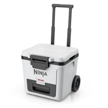 Ninja FrostVault 28L Kühlbox mit Rädern und Trockenzone wolkenweiß FB230EUWH