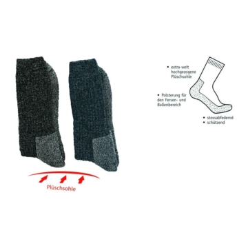 2 Paar Funktions-Socken Plüschsohle 4,95€/Paar Restposten Schuhe D 47