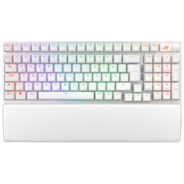 ASUS ROG Strix Scope II 96 RX Wireless Weiß, 96% Layout, ROG RX Switches, Tri-Mode-Verbindung, USB-C, Bluetooth, 2,4Ghz