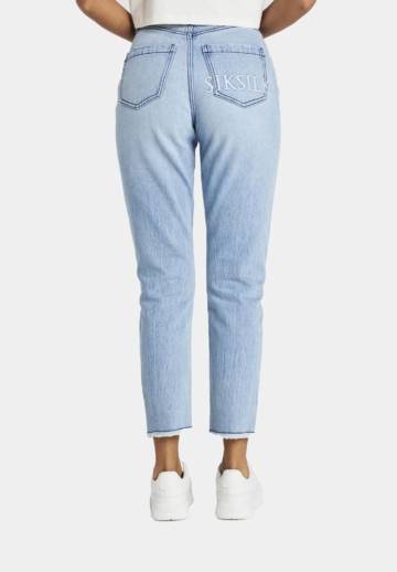 Sik Silk Distressed Mom Jeans