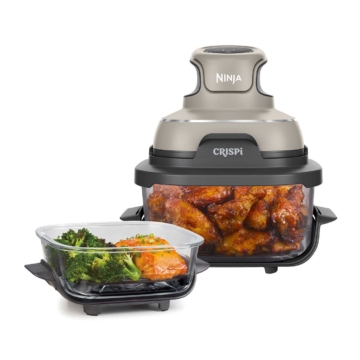 Ninja CRISPi 4-in-1 Tragbare Glas-Heißluftfritteuse Stone - FN101EUST