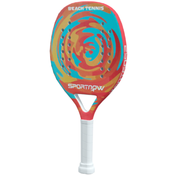 SPORTNOW Strand-Tennis-Schläger aus Carbonfaser mit EVA-Formschaumkern, Schlägertasche und rutschfestem Griff, gelb   Aosom