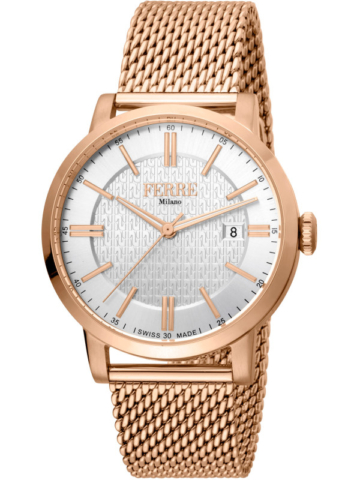 Ferré Milano Herrenuhr FM1G156M0061 Roségold Quarz 41mm Edelstahl