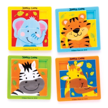 Jungle Chums Schiebepuzzles "Dschungelfreunde" (pro Set 5) Mitgebsel