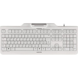 Cherry KC 1000 SC Keyboard mit Smart Card Reader USB weiß-grau