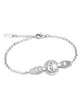 Just Cavalli Damen Strassarmband Grau mit Hakenverschluss
