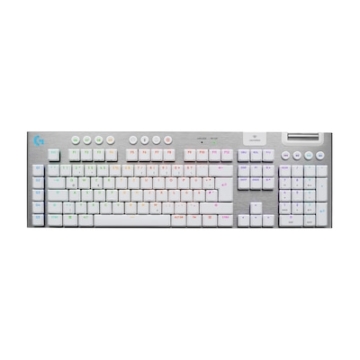 Logitech G915 X LIGHTSPEED Tactile-Switches, Weiß, Tri-Mode-Konnektivität, KEYCONTROL, mechanische GL-Schalter und LIGHTSYNC RGB