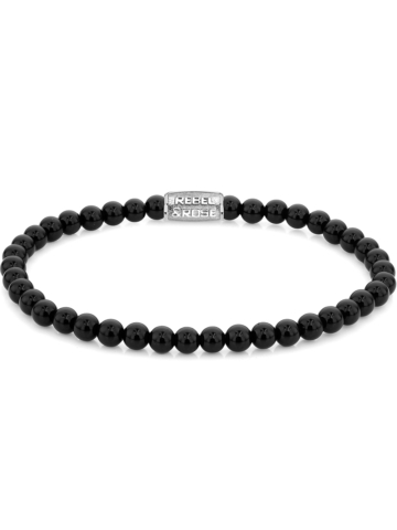 Rebel & Rose Armband Black Velvet RR-40107-S-M Unisex
