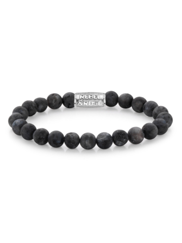 Rebel & Rose Armband Matt Grey Seduction RR-80025-S-M Herren