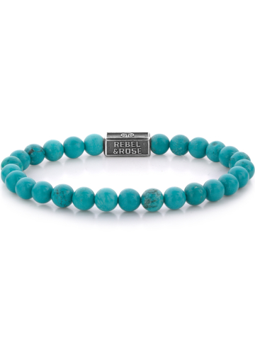 Rebel & Rose Armband Turquoise Delight 925 RR-6S001-S-M Unisex