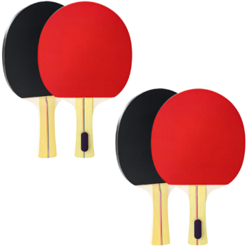 SPORTNOW Tischtennisschläger Tischtennis Set mit 4 Tischtennisschlägern, 8 Tischtennisbällen und Tragetasche Ping Pang Set Für Drinnen & Draußen Aosom