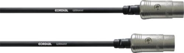 Cordial MIDI Verbindungskabel [1x XLR-Stecker 5 polig - 1x XLR-Stecker 5 polig] 0.60m Schwarz