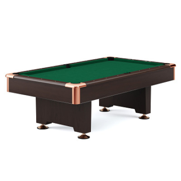 Automaten Hoffmann Billardtisch "Club Pro III" Dekor Nussbaum, EuroSpeed, Grün, 7 ft (Spielfeld 198x99 cm)