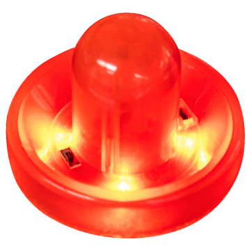 Carromco Airhockey Pusher "LED", Rot