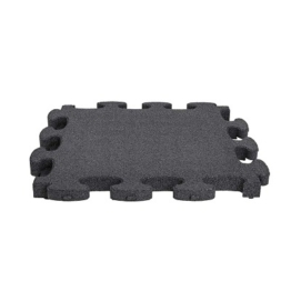Gum-Tech Fallschutzplatte "Puzzle mat 3D", Grau, 6 cm