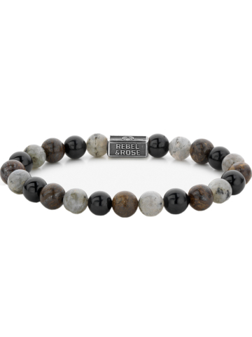 Rebel & Rose Armband Mix Brown 925 RR-8S007-S-L Herren