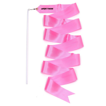 Sport-Thieme Gymnastikband mit Stab "2 m", Pink