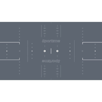 Sportime Tischkicker-Spielfeld "(R)Evolution", Platingrau