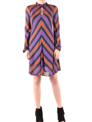 Twin-set Simona Barbieri Damen Kleid Blau Elegante Optik, Größe 40_IT