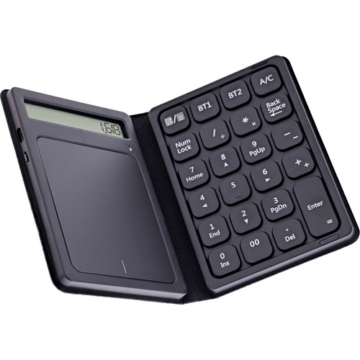 InLine® Bluetooth Nummernblock mit Touchpad, Display, faltbar, schwarz