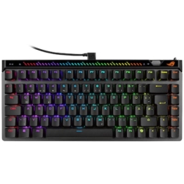 ASUS ROG Falchion Ace 75 HE Schwarz – Kabelgebundene Gaming-Tastatur, 75% Tastatur-Layout, Hot-Swap-fähig, Rapid Trigger, 8000 Hz Abtastrate