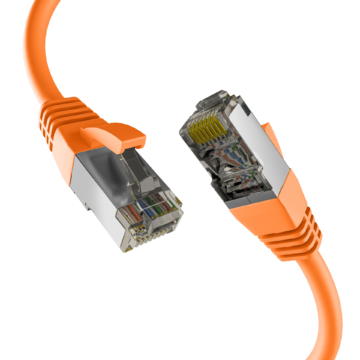 EFB RJ45 Patchkabel S/FTP PIMF Cat8.1   0.25m oragne