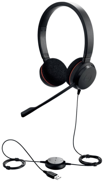 Jabra Headset Evolve 20 MS Duo USB NC schnurgebunden