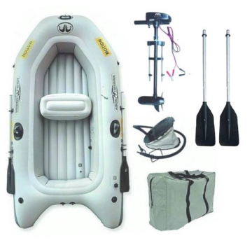 Aqua Marina Motion Schlauchboot Set T-18 Elektromotor Aufblasbares Angelboot ...