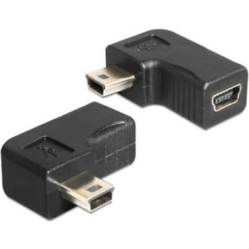 DELOCK USB Adapter mini B -> mini B St/Bu 90° gewinkelt