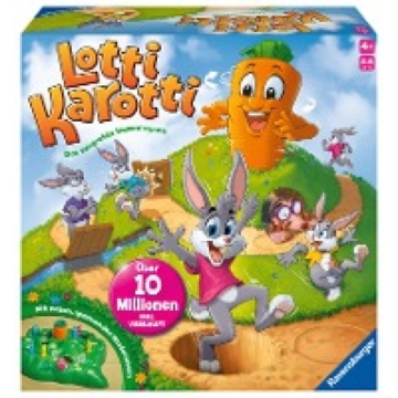 Ravensburger Kinderspiele 22343 - Lotti Karotti - Wettlaufspiel für 2 bis 4 Spieler ab 4 Jahren