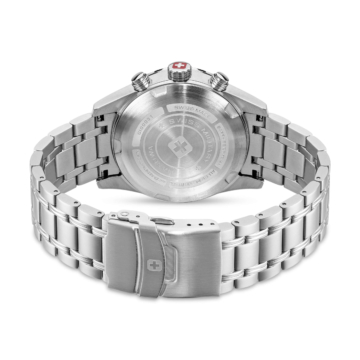 AIRMAN FIRST CLASS Herren Armbanduhr Chronograph Edelstahl Schwarz 42mm - Swiss Made