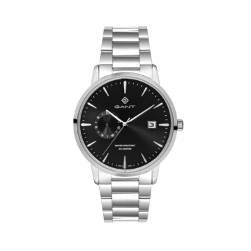 East Hill, 43mm, silber/schwarz