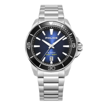 Police Herren Armbanduhr Chronograph Analog Edelstahl Blau/Schwarz - Herrenuhr Armbanduhr - Police Uhr günstig kaufen