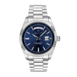 Fairfax, 41mm, silber/blau