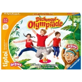 Haferkamp, Kai: Ravensburger tiptoi® ACTIVE Spiel 00129, Dschungel-Olympiade, Bewegungsspiel ab 4 Jahre für 1-6 Spieler