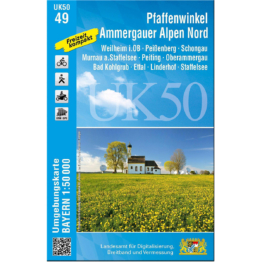 Landesamt Digitalisierung, Breitband, Vermessung UK 50-49 Pfaffenwinkel Ammergauer Alpen nördl. Tei