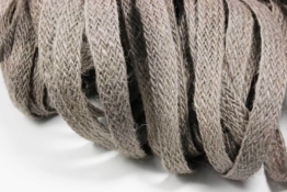 Leinenband, 12 mm, flach, Leinen