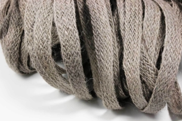 Leinenband, 12 mm, flach, Leinen