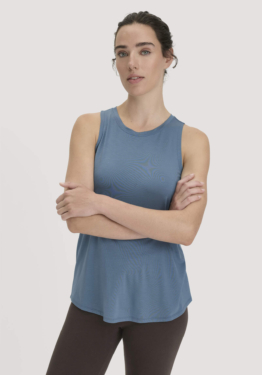 hessnatur Loungewear Top Regular ACTIVE COMFORT aus TENCEL™ Lyocell - blau Größe 34